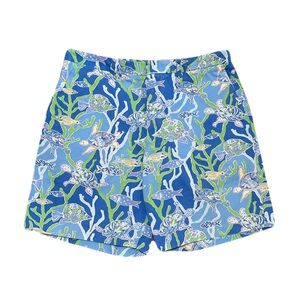 Lilly Pulitzer Men's Via Palm Beach Everglades Shorts 34 Multicolour Fish 8.5